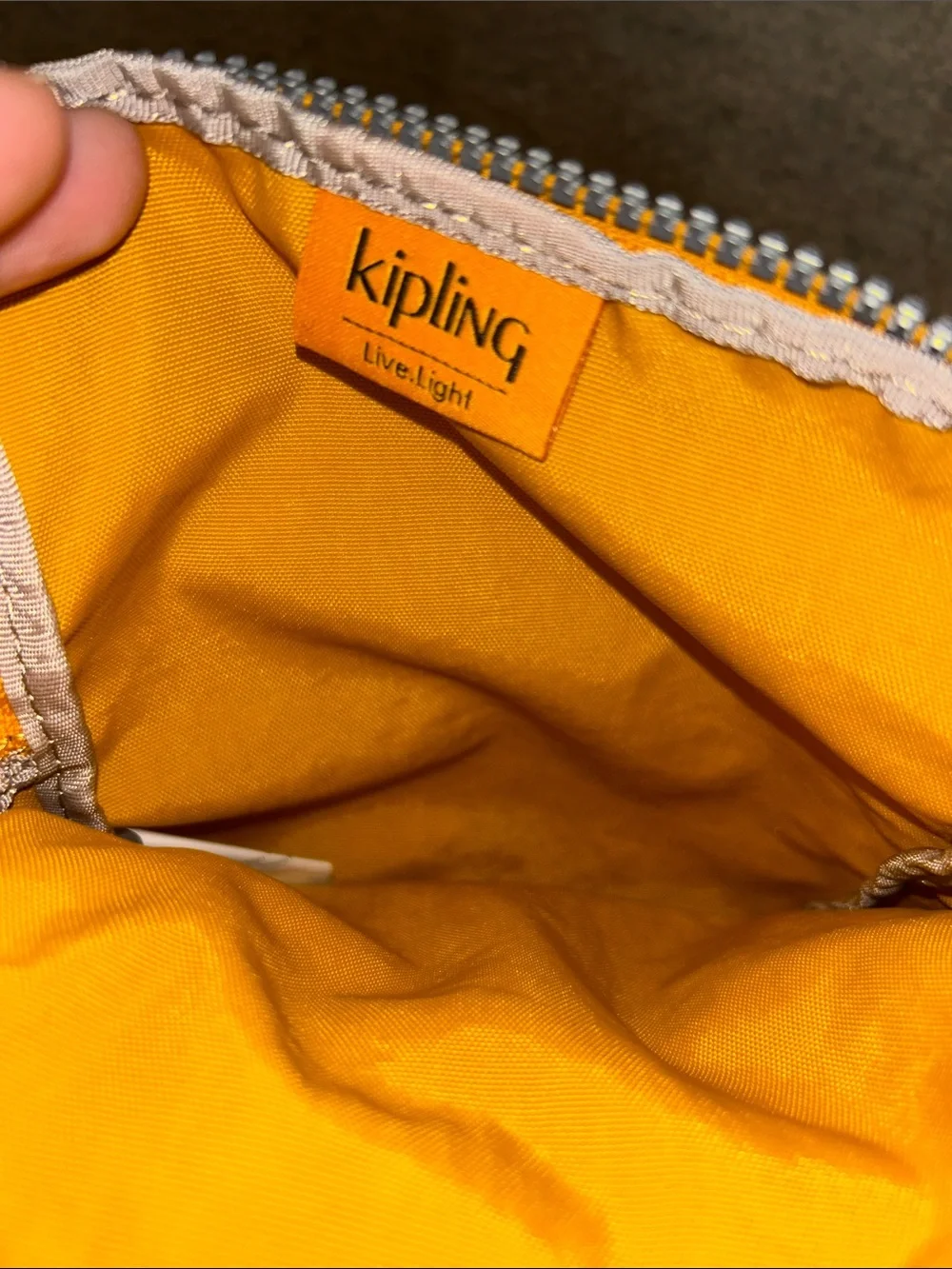 Kipling Yellow Crossbody with Monkey Charm